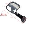 Black Rear Tailgate Door Mirror Assembly Car Exterior Parts RHD Drivers For Toyota Hiace H200