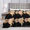 Golden Retriever Blanket Cute Dog Pattern Design Soft Fleece Throw Pet Lover Gift for Dog Owners Home Decor Cozy Bedding