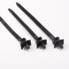 100 sztuk Push Mount Winged Cable Ties Harness Straps Szybkozłączne zarządzanie przewodami do łączenia podwozia i nadwozia samochodu