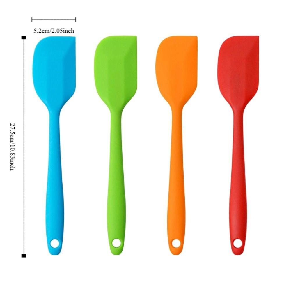 4pcs Heat Resistant Baking Spatula Food Grade Silicone Butter Mixer Baking Cream Scraper  Bakery