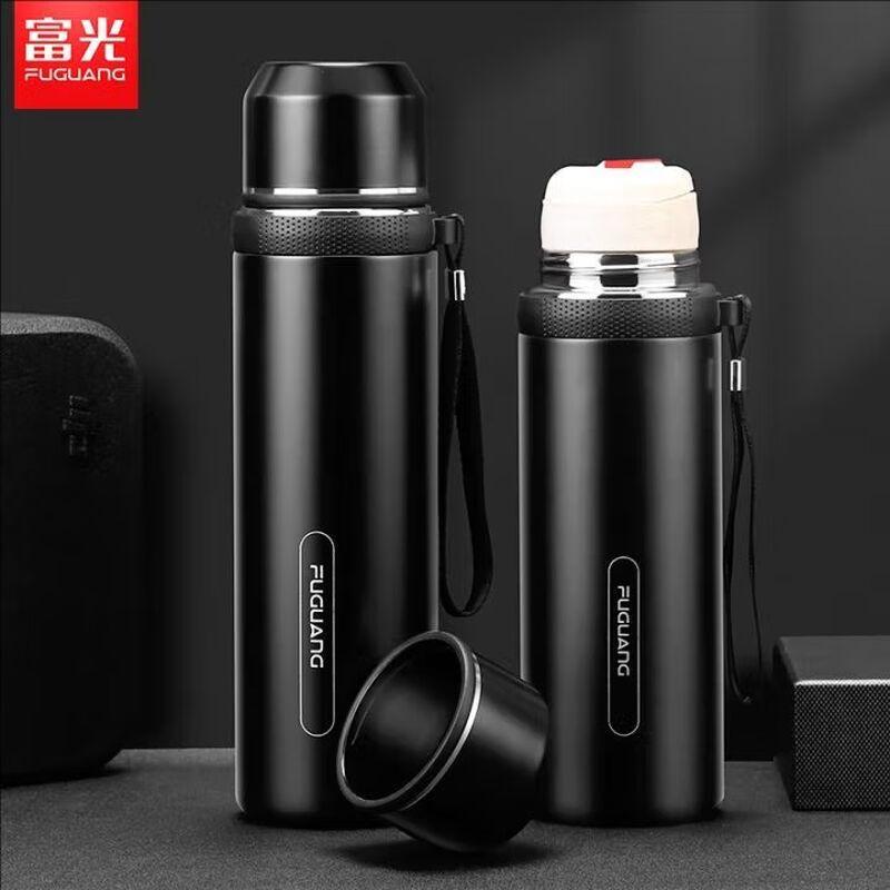 Fuguang 304L Stainless Steel Portable Flip-Lid Insulated Water Bottle 1000ml