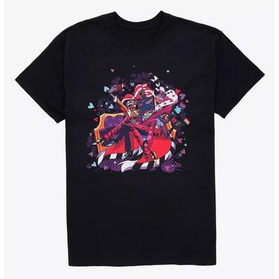 Hazbin Hotel The Vees Pride Anime T-shirt Toppar Överdimensionerad Unisex Dam Högkvalitativ Bomullskläder Vardaglig Unisex T-shirt Kläder