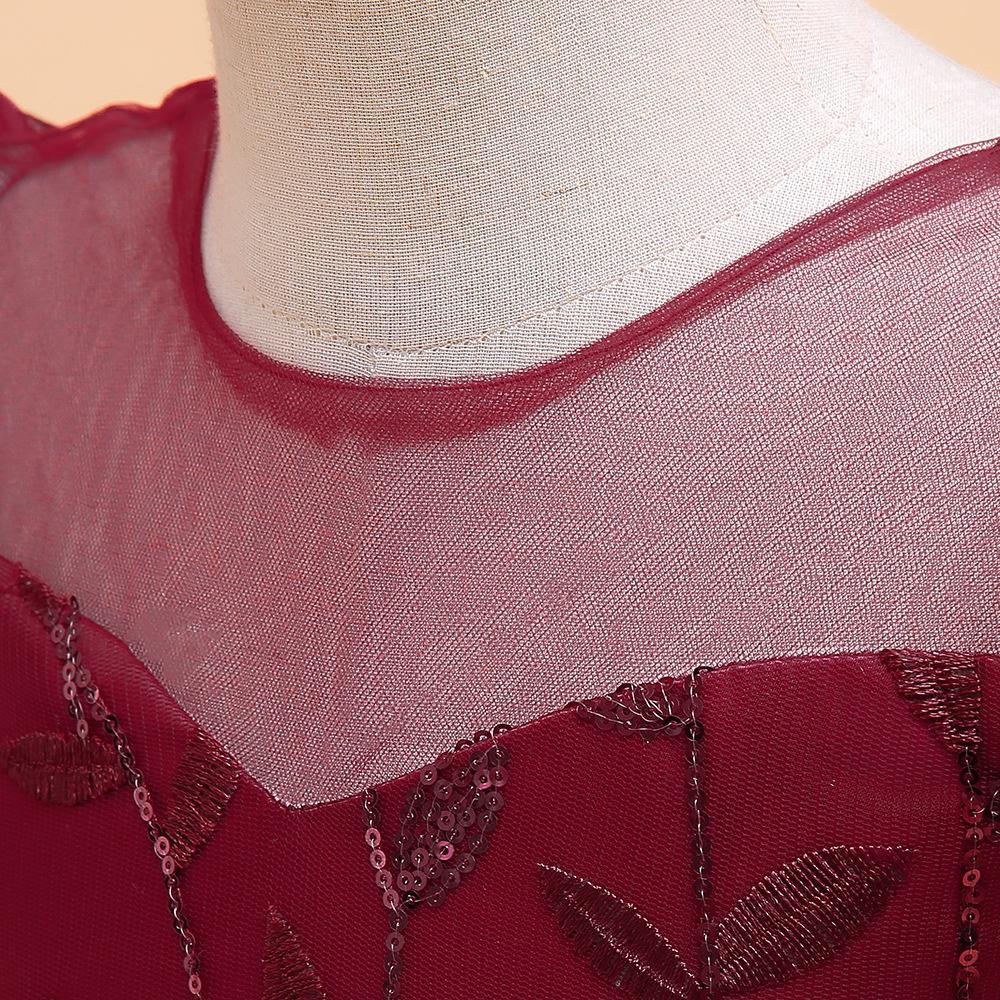 Little Girls Summer Dresses Flower Lace Wedding Party Gown Kids Birthday Princess Dress Children Casual Clothing for 3 6 8 Yrs