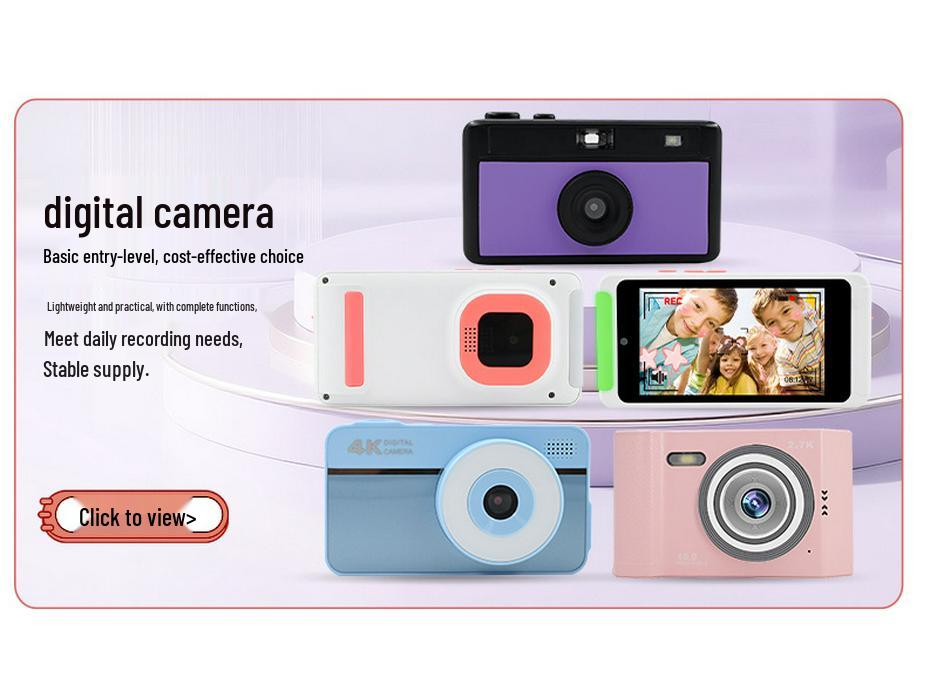 Capture Moments HD: Portable Mini Camera with Beauty Filters, Flash, and Playback - Perfect for Kids!