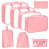 8 Pcs/Set Travel Organizer Storage Bags Suitcase Packing Cubes Set Cases Portable Luggage Clothes Shoe Tidy Pouch Folding.-zmt