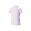 FILA Golf Series Fashion Classic Versatile Cool Breathable Comfortable Sweet Regular Short Sleeve Polo Women tops Cloud-Purple A11W535114FVT