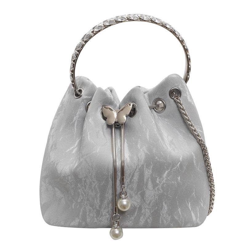 A Niche and Fashionable Hand-held Small Bag A Trendy and Stylish Chain Crossbody Bag and A Commuter Bucket Bag