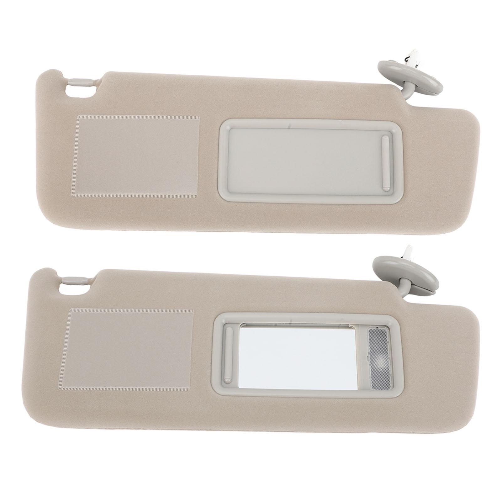 Pare-soleil avec miroir de courtoisie et lumière Remplacement pour intérieur de voiture Pour 2002 à 2010