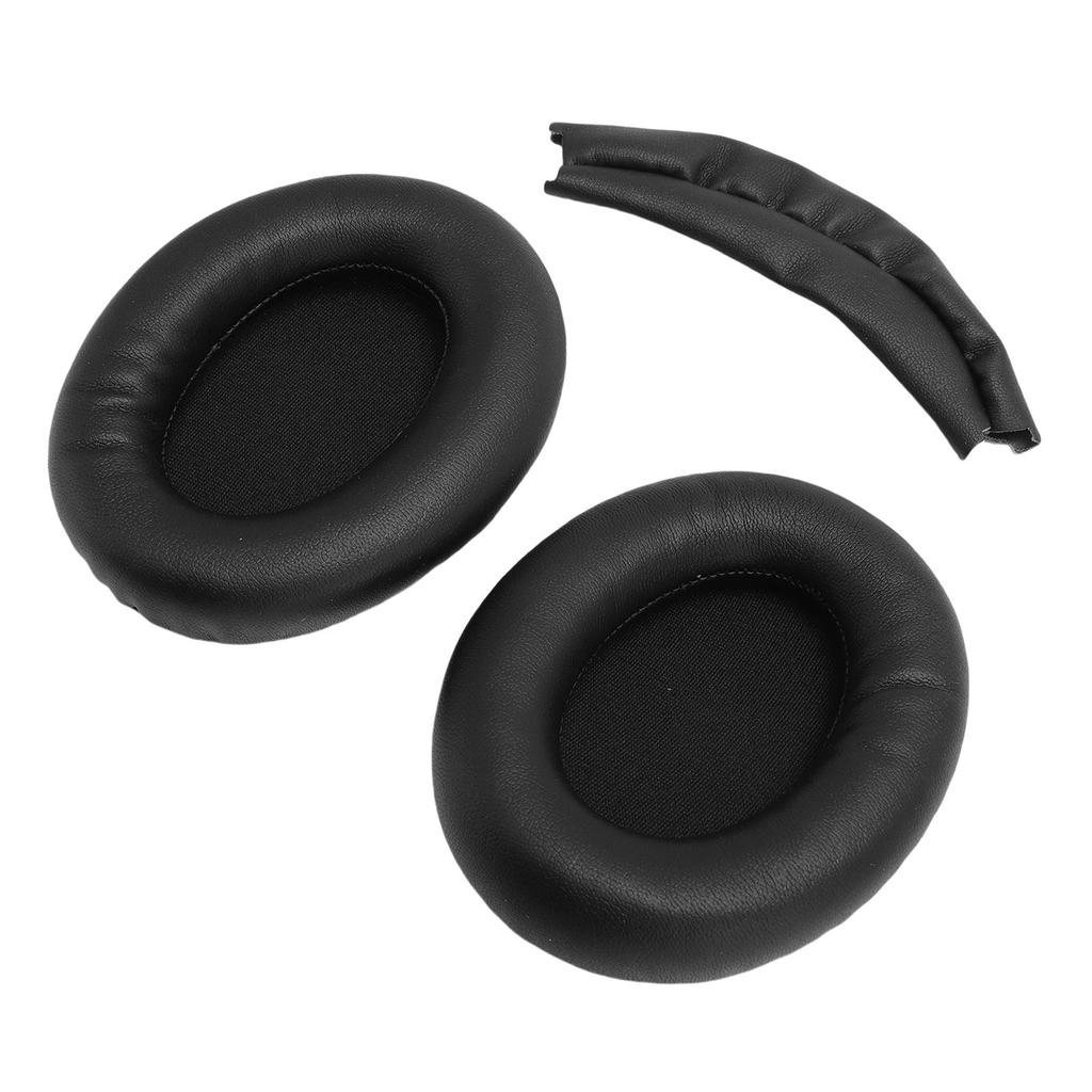 Earpads Replacement for WH 1000XM3 Headphone Protein Leather Ear Cushion and Replacement Headband Pad Kit