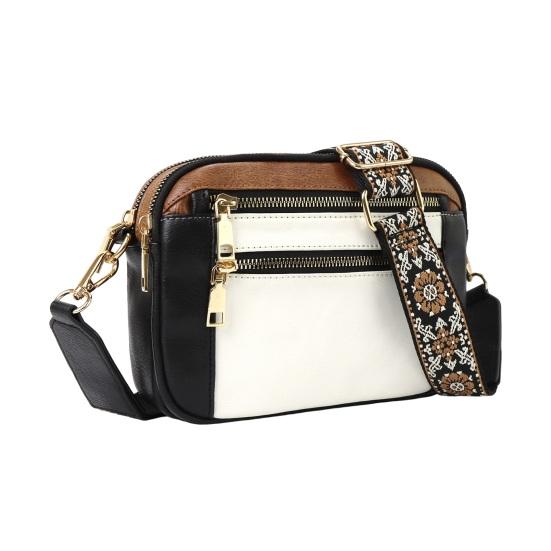 Women's Crossbody Bag Faux Leather Small Shoulder Bag with Adjustable Strap Crossbody Purse for Daily Travel Commute