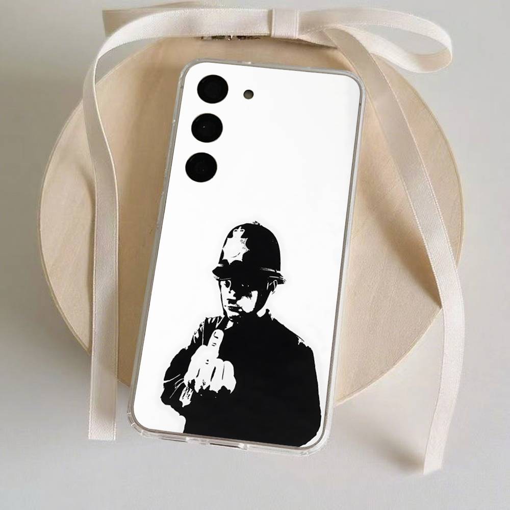 Graffiti Artist B-Banksy-S Phone Case Ultra Clear Phone Case For Samsung Galaxy A52 A12 A51 S21 Edge S22 S23 S24 S20LITE Plus A514G