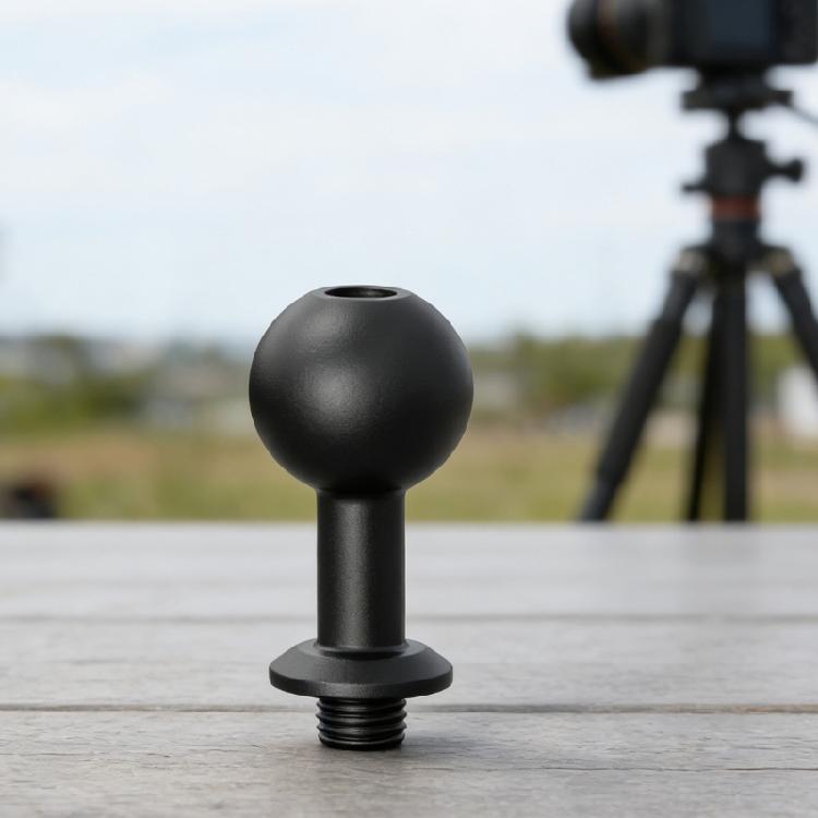 36mm Length Fully Rotating 17mm Ball Joint To 1/4 Screw Attachment Conversion Adapter For Picture Recording Devices