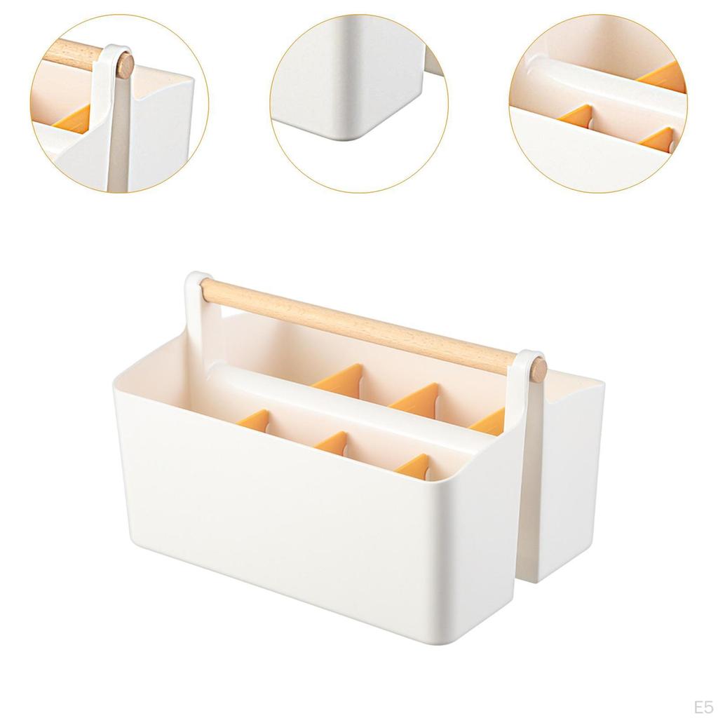Cosmetic Storage Box Desktop Organizer Stationery TV Remote Holder for Home