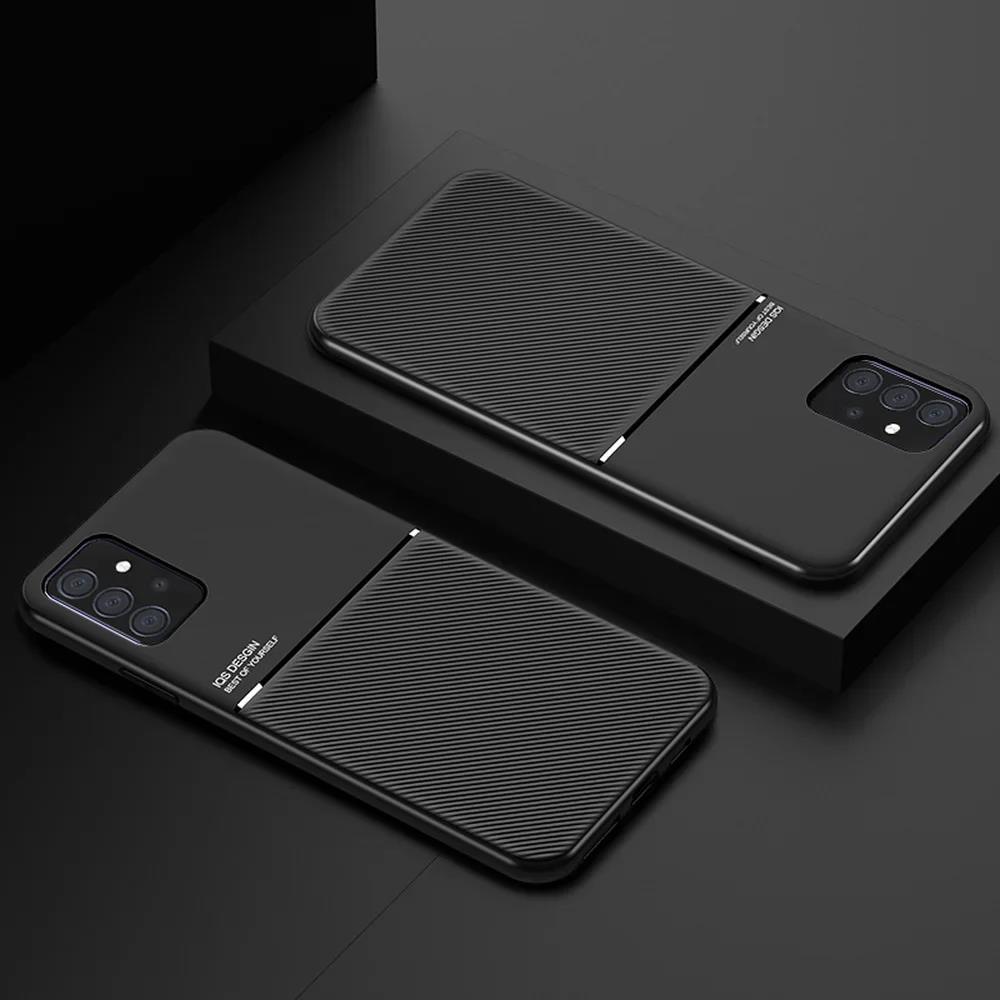 Leather Case For Samsung Galaxy S24 S23 S22 S21 S20 FE Plus Ultra S10 Lite S9 S8 S10E Matte Armor Case Shockproof Phone Cover on