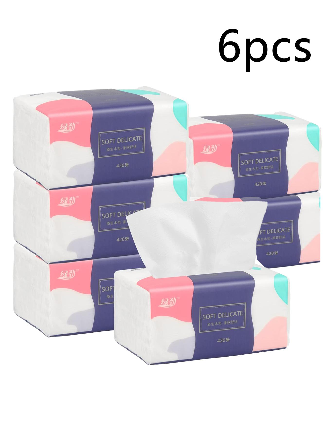 

1 шт./6 шт. толстая бумага для лица, вытянуть целую коробку туалетной бумаги, бумажное полотенце для рук, многоцелевая туалетная бумага