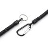 1Pc Key Chain Outdoor Lanyard Elastic Spiral Spring Coil Strap Retractable Rope Camping Anti-lost