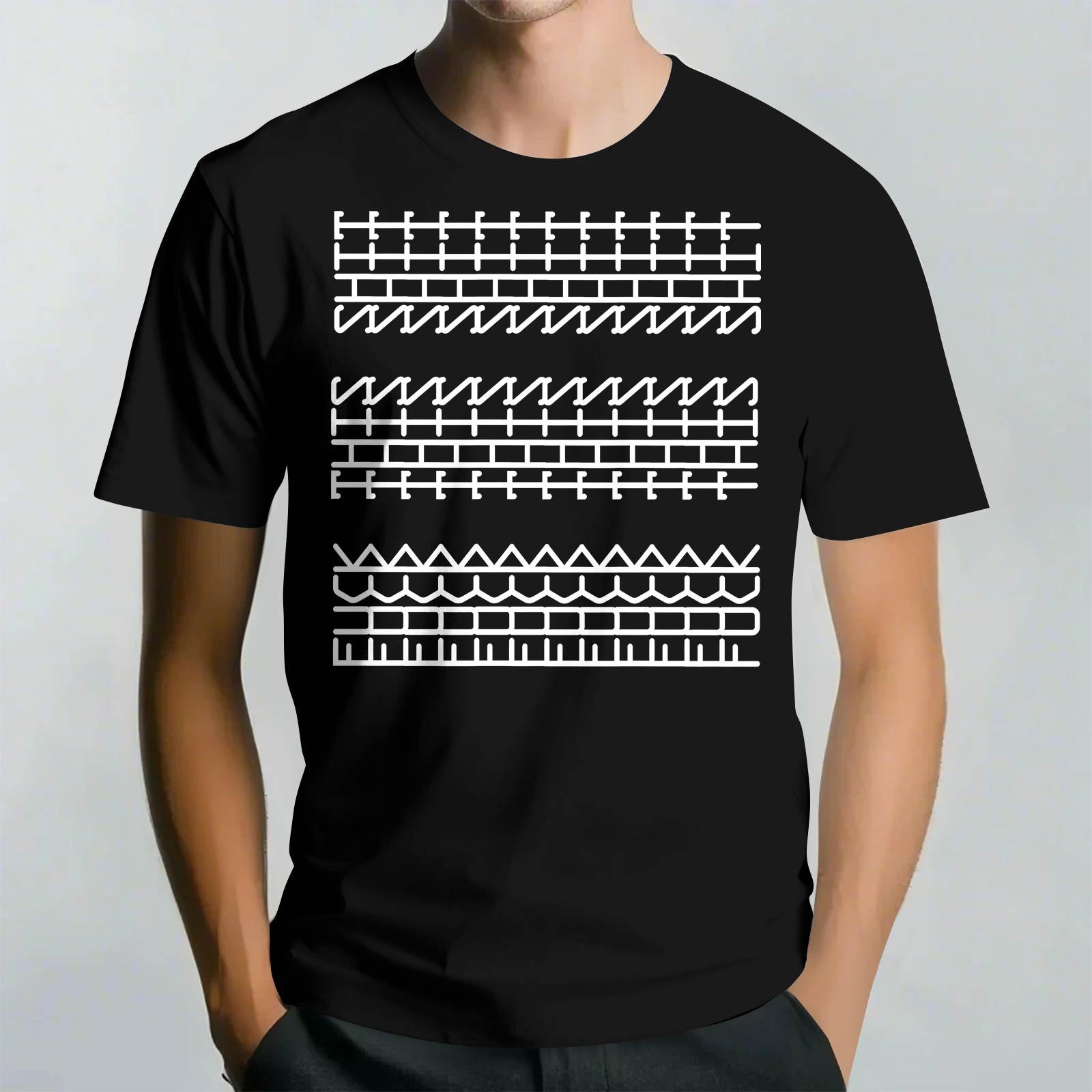 Мужская повседневная футболка с круглым вырезом и короткими рукавами с принтом L чёрный 1577₽