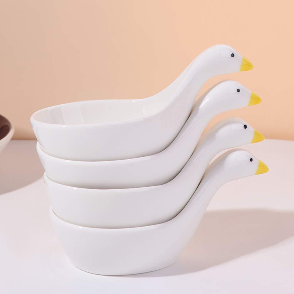 4PCS Cartoon Sauce Dishes 3D Salad Dipping Dish Cute Vinegar Dish  Hot Pot Dipping