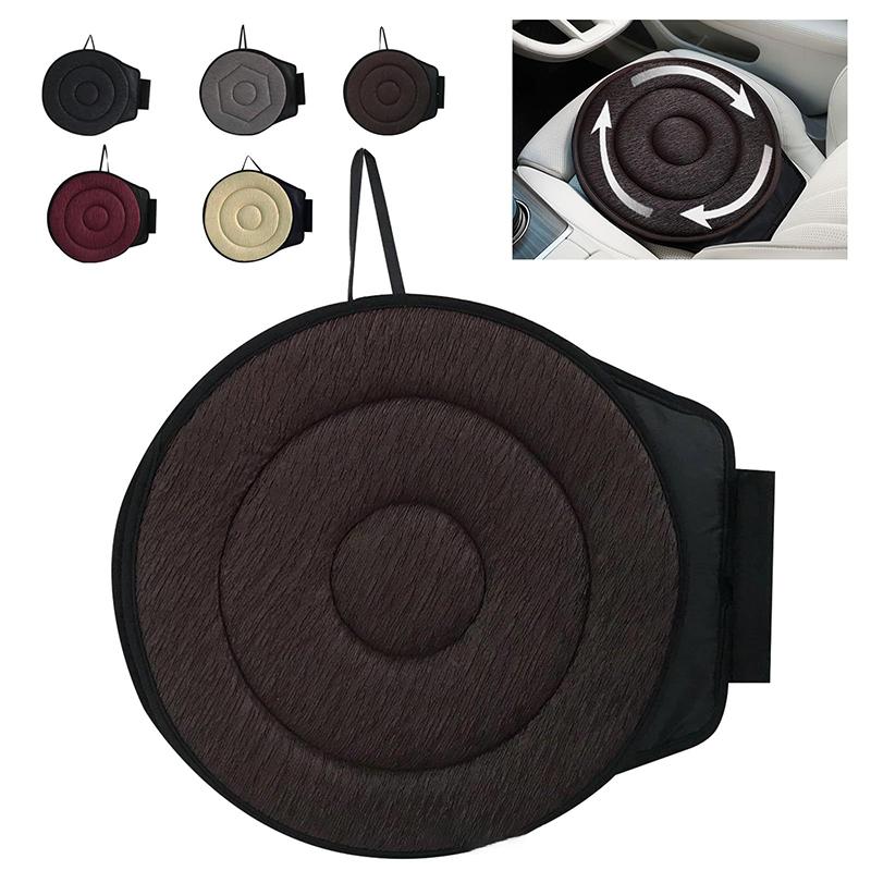 360 Rotating Car Seat Cushion For Elderly Pregnant Women Universal Vehicle Multifunctional Mobile Swivel Seat Pad