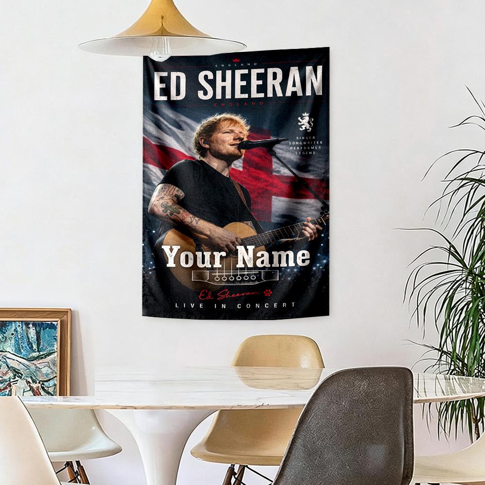 Sheeran Custom Wall Tapestry Cozy Personalized Tapestry Vibrant Fade-Resistant Print Ideal for Home Decor Four Seasons Decor