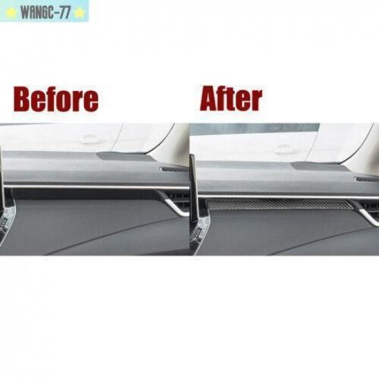 2PCS Carbon Fiber Central Console Dashboard Trim For Toyota Corolla -