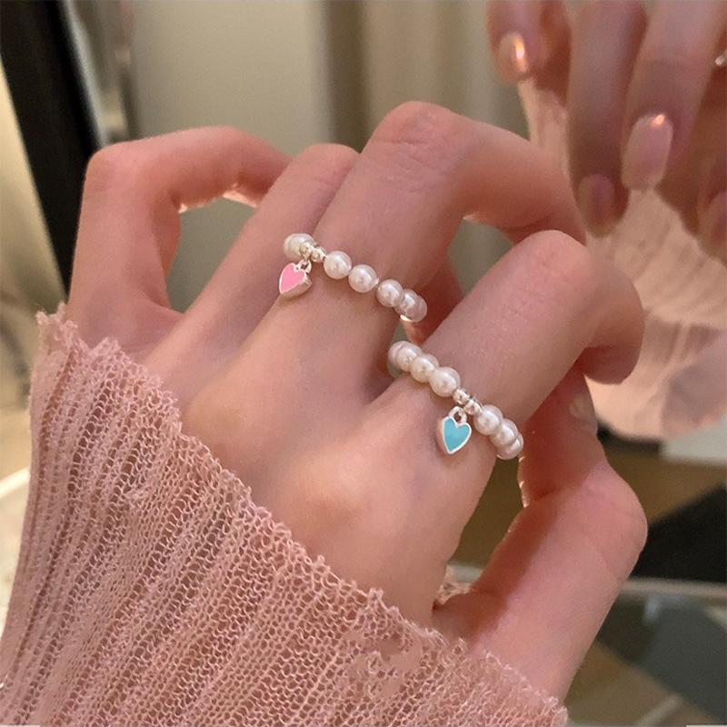 Pearl Heartshaped Trendy Ring For Women Fashionable Design For Wear Everyday