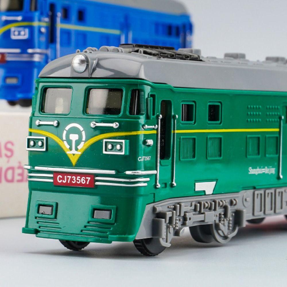 Educational Inertial Train Model Simulation Scale Train Car Toys Rail Vehicle Toy  Children Gift