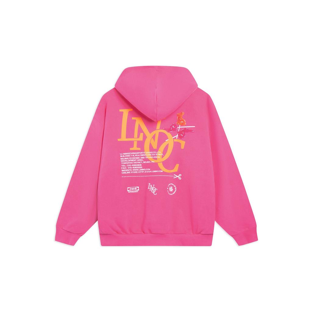 Li Ning Sweatshirt Unisex Vibrant Pink AWDT239-2