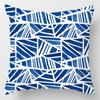 Blue Geometric Shiny Pattern Pillowcase Office Living Room Home Pillowcase Car Ornaments