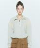 LARTIGENT L6 Colorblock Half Zip Knit(Cream)