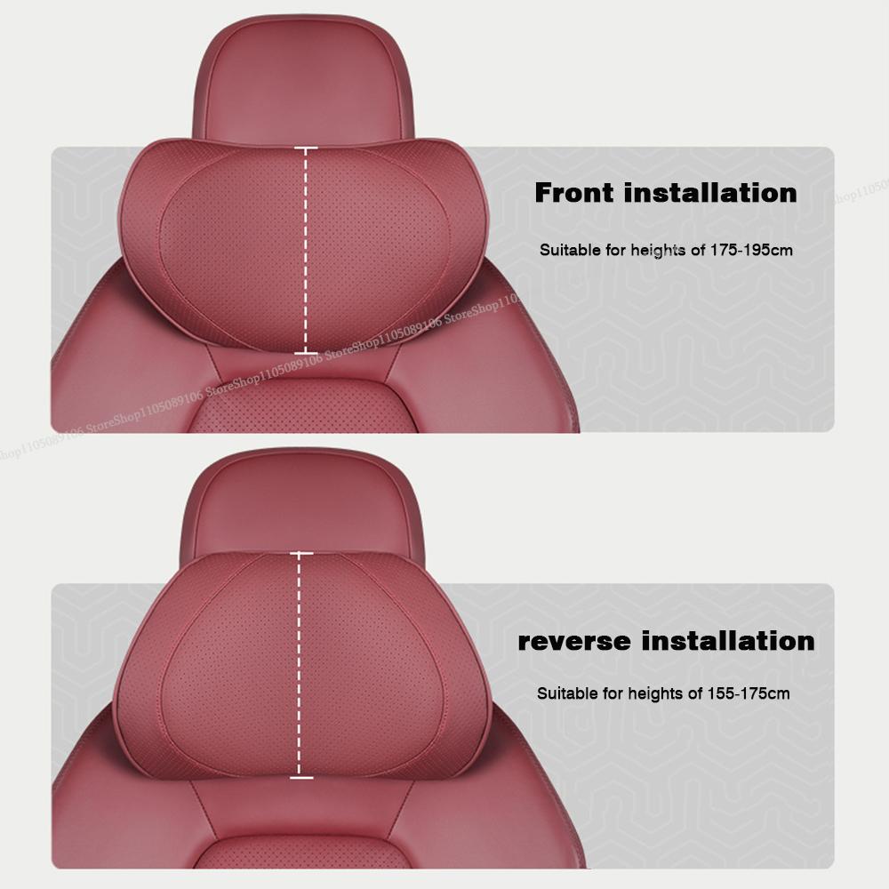 AABKV1 For Porsche Headrest Neck Support Waist Lumbar Cushion Soft Car Seat Neck Pillow Seat Cover Protector original color scheme