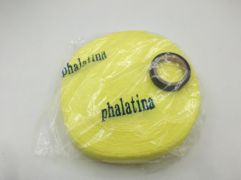 Cotton Grip Tape 10 Meters with End Tape for and Squash [phalatina] Thick, Quick-Drying Towel, Long, Badminton, Tennis, (Yellow)
