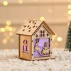 Glowing Wooden Christmas House Ornament DIY Kit for Kids