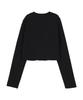 Hardcore Happiness Basic Semi-Crop Round T-Shirt_Black