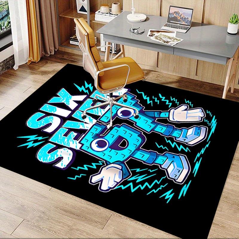 Chair Mat with 67" Robot Design: Office Carpet for Home Decor, Sofa Rug, Gift Idea, Suitable for Bedroom, Living Room, and Various Rooms