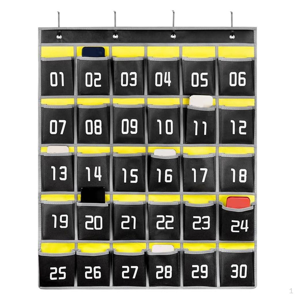 Handy-Taschenorganizer für den Klassenzimmereinsatz mit Diagrammaufbewahrung