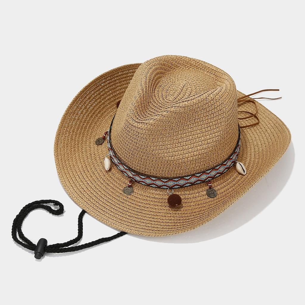 Style Straw Hat For Women Sun Protection Wide Brim Summer Beach Fashion Accessory