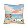 Pillow Case Panda Bubu Dudu Pattern Polyester Pillow Cover Cushion Cover Graphic Pillowcases For Chair Sofa Home Decoration