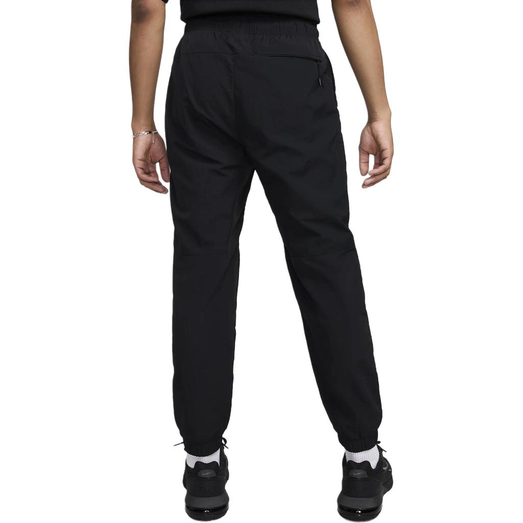 Nike Tech Drawstring Cuffed Solid Color Casual Knit Joggers Men Joggers Black FZ0758-010
