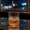 225ml/280ml Creative Glass Cup Luxury Wine Glass Transparent Brandy Mojito Cups Cocktail Glass High End Relief Whiskey Glass Bar