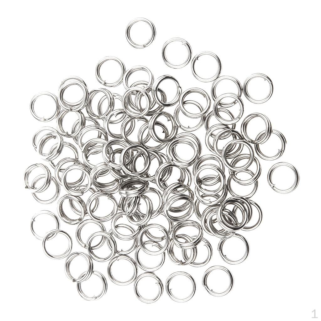 

Stainless Steel High Tensile Strength Corrosion Resistance Fishing Lure Split Rings Silver