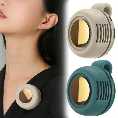 USB Hanging Neck Fan Portable Mute Mini Clip Hanging Waist 360°Adjustable Electric Fan 900mah Leafless Fan 3 Speeds for Outdoor