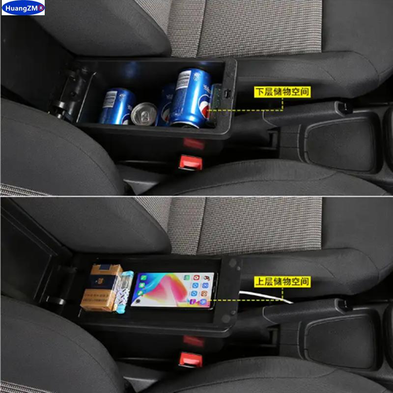 For Citroën C3 aircross Armrest box For Citroen C3 Car Armrest Center Storage box Interior Retrofit car accessories