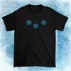 Snowflake Black T Shirt Size S5XL Unisex T-Shirt