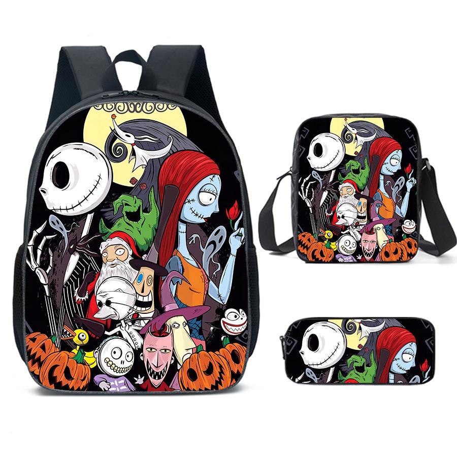 The Nightmare Before Christmas School Bags Men'S And Women'S Backpacks