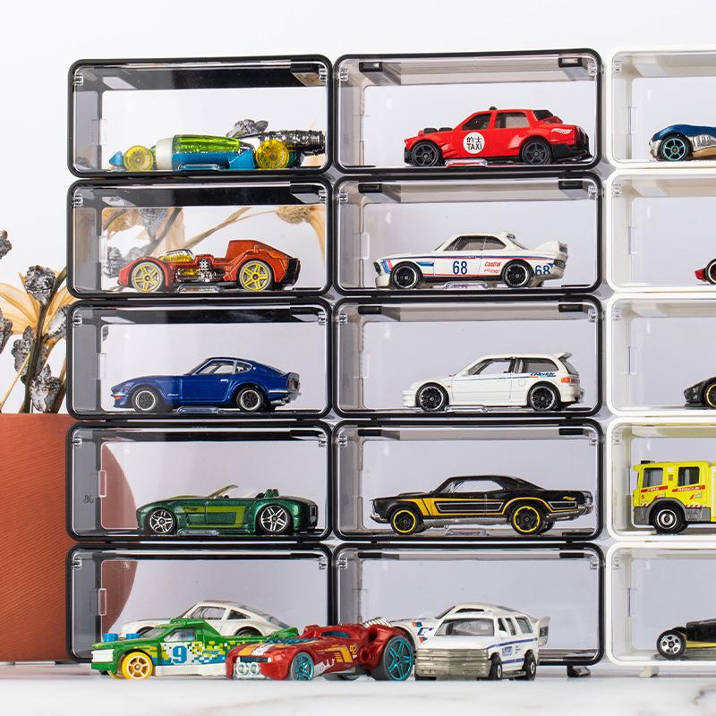 Auto Spielzeug Transparente Staubdichte Carro Modell Sammlung Display Kombinierbare Hülle Acryl Aufbewahrungsbox Für Jungen Geschenk