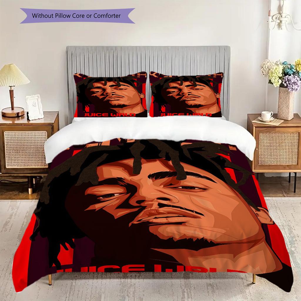 Juice Wrld Tribute Legend Bedding 1 Duvet Cover 2 Pillowcase Without Core Christmas Birthday Gift Bedding Set Duvet Cover And Pillowcase