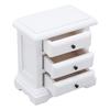 1:12 Scale   Night Stand Birch Wood 3 Drawers    Ature   Bedside Table for Home Decor