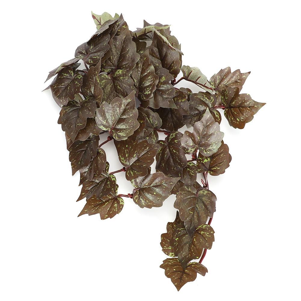 

Plant Simulation Rattan Leaves Landscaping for Climbing Pet Box Aquarium Fish