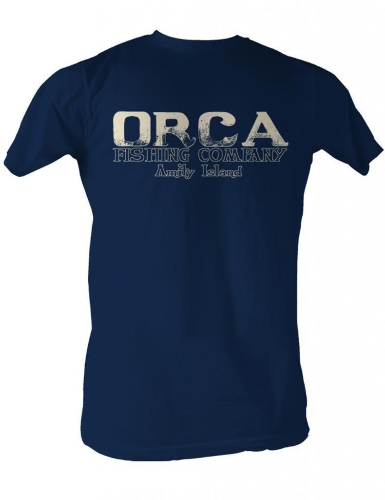 Jaws Orca Fish Co. Navy Adult T-Shirt